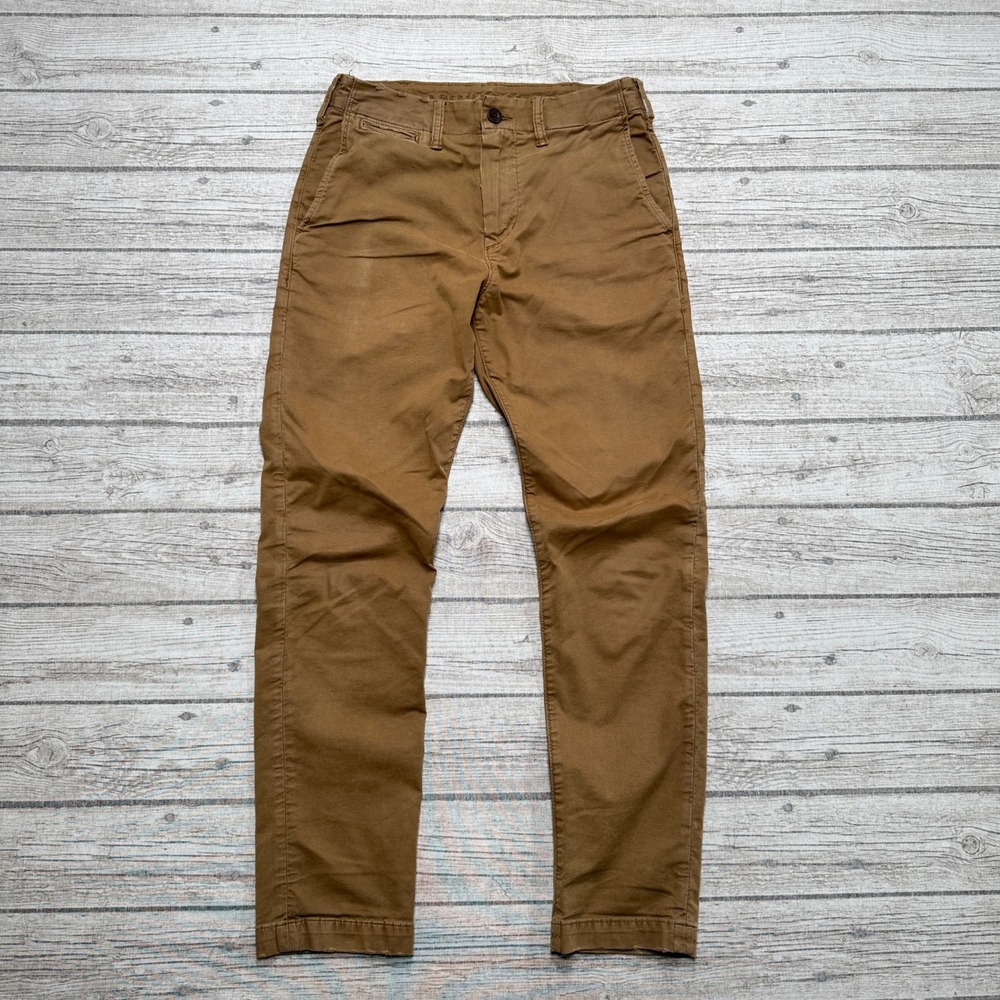 American Eagle Pants Men's 28x30 Brown Flex Slim Fit Straight Leg Stretch Chino